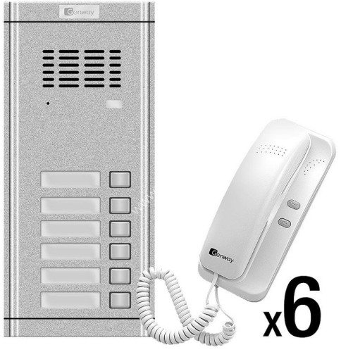 Domofon sześcio rodzinny Genway WL-02NE-6