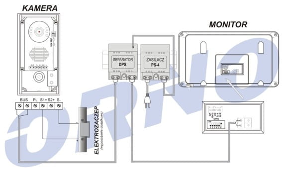 Kamera OR-VID-DT-1015KV schemat