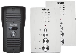 Domofon Bezsłuchawkowy Podwójny Interkom Plus