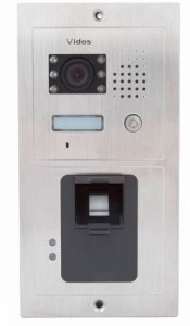 Wideodomofon Vidos czytnik linii papilarnych