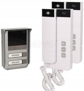 Domofon dwurodzinny Salem Multi Orno OR-DOM-SL-924 dwużyłowy