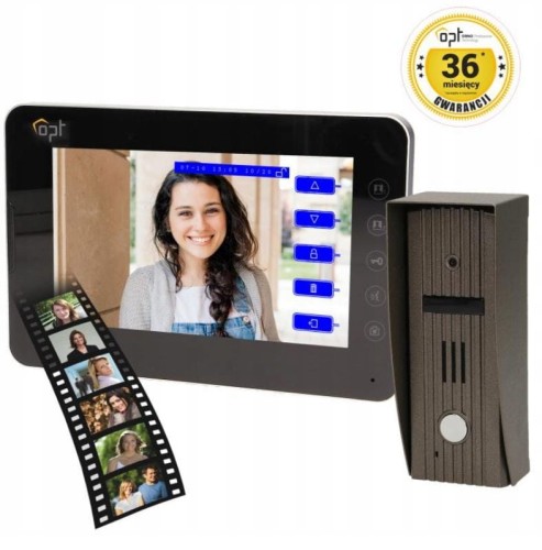 Wideodomofon kolorowy 7"