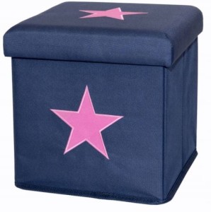 Dekoracyjna pufa pojemnik Derek 38x38 cm. Nowość