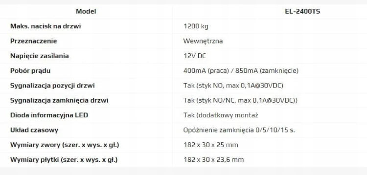 Scot EL-2400TS zwora elektromagnetyczna