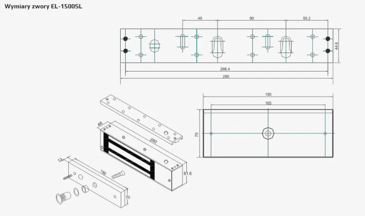 Scot EL-1500SL zwora elektromagnetyczna 750 KG