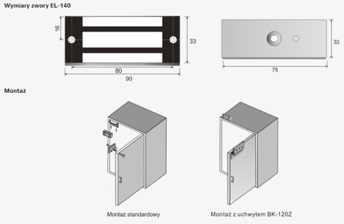 Scot EL-140 zwora elektromagnetyczna 70 kg