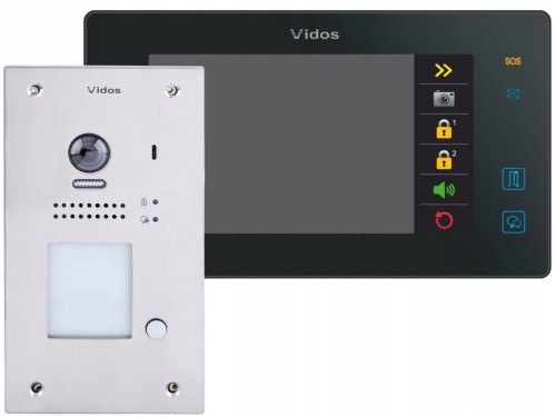 Wideodomofon DUO Vidos M1021B / S1201A