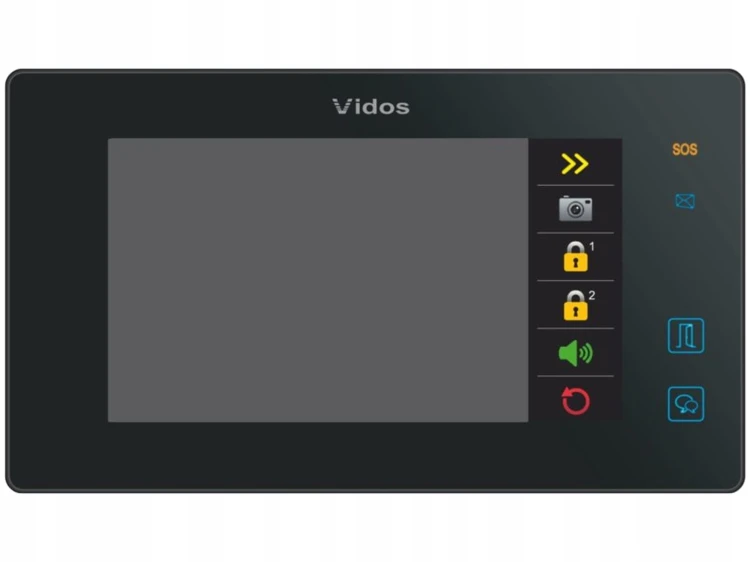 Monitor Vidos M1021B, 3 lata gwarancji.