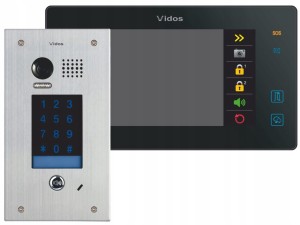 Vidos wideodomofon Duo M1021B S1401D dwużyłowy