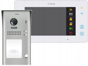 Vidos wideodomofon M1021W / S1101A dwużyłowy Duo