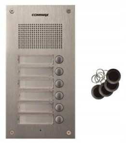 Commax DR-6UM/RFID stacja bramowa 6-abonentowa