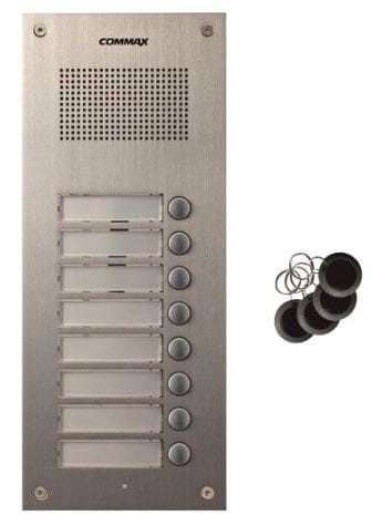 COMMAX DR-8UM/RFID STACJA BRAMOWA
8-ABONENTOWA Z CZYTNIKIEM RFID