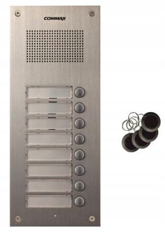 COMMAX DR-8UM/RFID STACJA BRAMOWA
8-ABONENTOWA Z CZYTNIKIEM RFID
