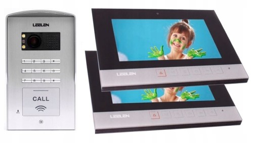 Wideodomofon Leelen N75 No18pcn
dwa monitory, czytnik RFID, szyfrator