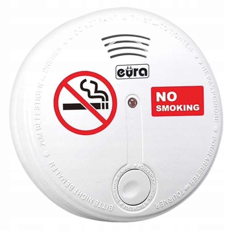 Sygnalizator, czujnik dymu papierosowego, 
bateryjny SD-20B8 B81A420 EURA TECH