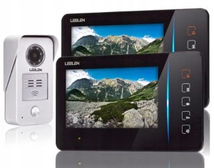 Wideodomofon 7cali 2xN60/No15nc+3xbrelok czytnik