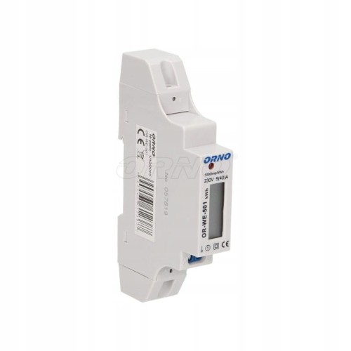 1-fazowy wskaźnik zużycia energii elektrycznej
40A; symbol OR-WE-501 ORNO