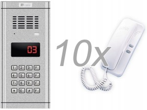 Zestaw domofonowy 10 rodzinny Genway WL-03NL