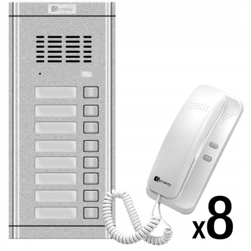 Genway WL-02NE-8
zestaw domofonowy 8-rodzinny