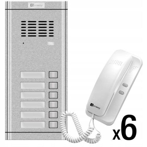 Genway WL-02NE-6
zestaw domofonowy 6-rodzinny