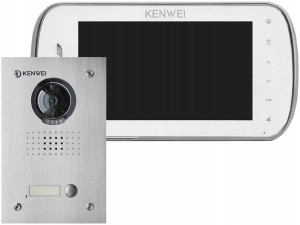 Kenwei KW-E703FC-W wideodomofon+1370MC-1BS