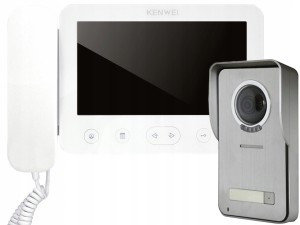Kenwei wideodomofon KW-E705FC/W100-W+S201C-1BS-D