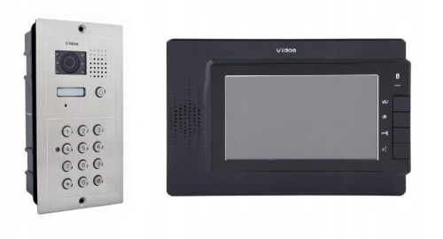 M320B Monitor wideodomofonu +
S601D-2 – Stacja bramowa z szyfratorem