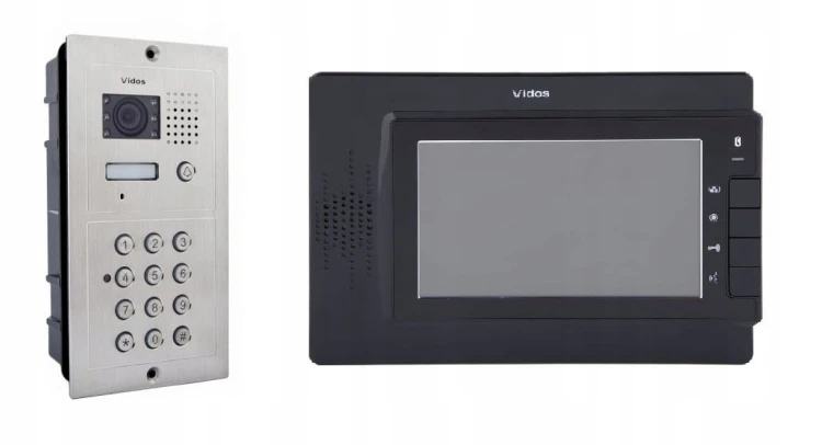 M320B Monitor wideodomofonu +
S601D-2 – Stacja bramowa z szyfratorem