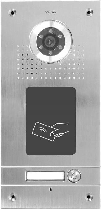 Stacja bramowa z kamerą Vidos S561A ,czytnik RFID