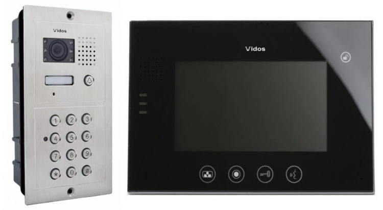Wideodomofon Vidos M670B
+ stacja bramowa S601D-2 z szyfratorem