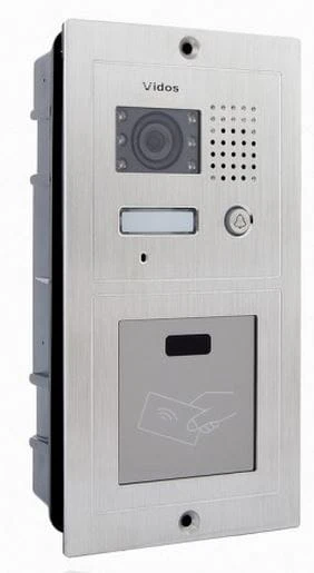 Panel bramowy Vidos S601A z czytnikiem kart zbliżeniowych