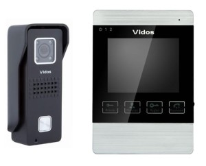 Wideodomofon z pamięcią Vidos M904-SH S6B furtka+