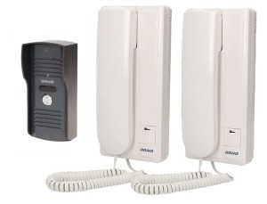 Domofon natynkowy OR-DOM-RL-913 dwie słuchawki