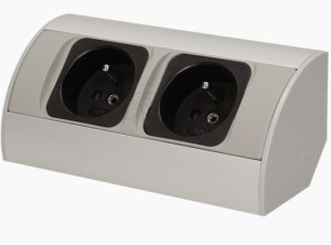 Gniazdo meblowe podszafkowe z wyłącznikiem 2x230V