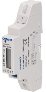 Licznik energii 1-fazowy z LCD Orno OR-WE-501 1DIN