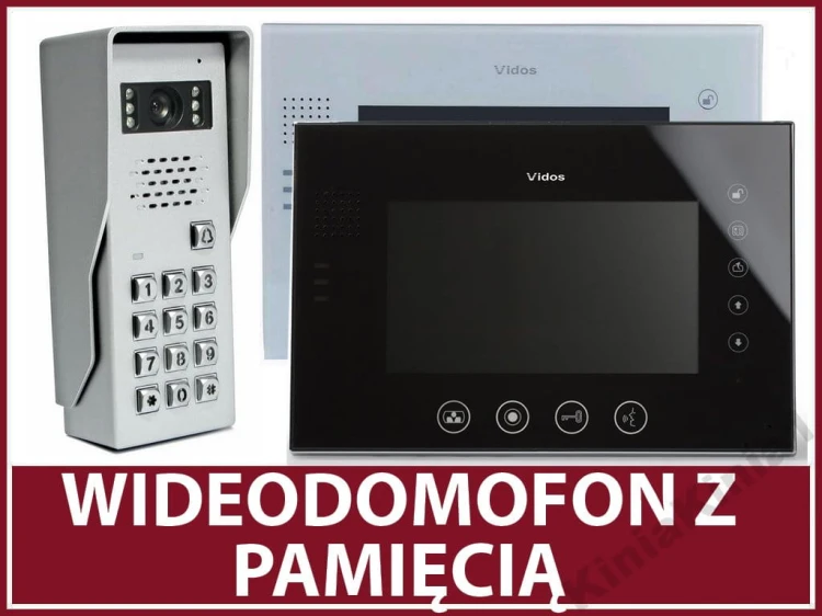 Zestaw videofonowy M670 S2-S50D, zamek szyfrowy, pamięć 100