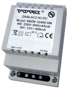 Zasilacz na szynę DIN DC 12V 400mA