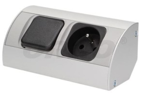 Gniazdo meblowe podszafkowe z wyłącznikiem 1x230V