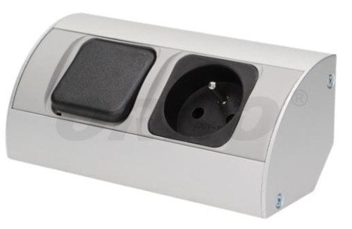 OR-AE-1302,  gniazdo meblowe z wyłącznikiem, 1x230V