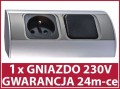 OR-AE-1302 Gniazdo meblowe z wyłącznikiem, 1x230V