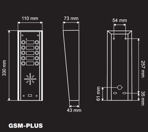 Domofon Wielorodzinny GSM BENINCA-GSM-PLUS10