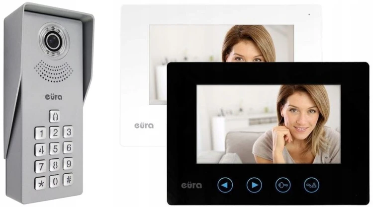 Wideodomofon Eura VDP-12A3 Tytan dwa monitory