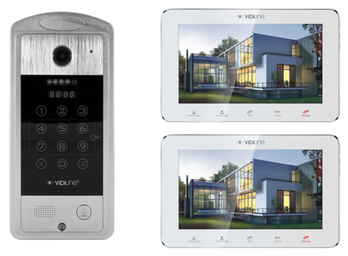 Wideodomofon 2 Monitory WiFI ViDiLine z podglądem na telefonie VIDI-MVDP-7SL-W-2