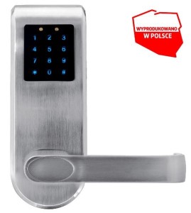 SZYLD Z KONTROLĄ DOSTĘPU ''EURA'' ELH-82B9 Silver z klawiaturą dotykową, sterowaniem SMS, czytnikiem Mifare, modułem Bluetooth i uniwersalnymrozstawem śrub mocujących 