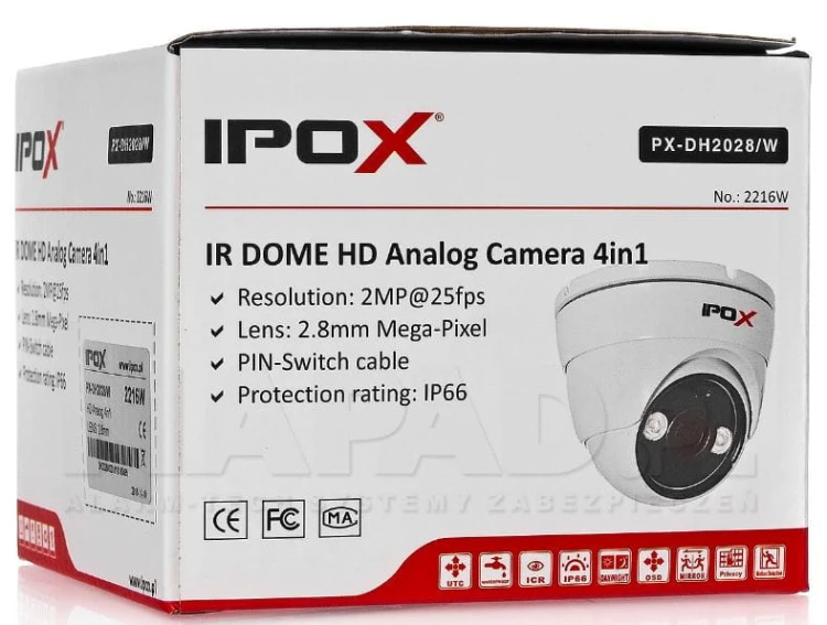 Kamera Analog HD 2Mpx PX-DH2028/W