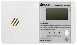 Czujnik czadu ''El Home'' CD-20EU - wyświetlacz LCD, bateryjny, 3 lata gwarancji, Made in Poland
