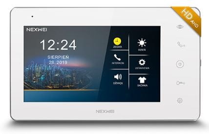 Monitor 7" Nexwei VI9S-W HD IPS, pamięć