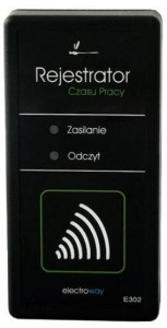 REJESTRATOR CZASU PRACY ZBLIŻENIOWY + 6 KART RFID