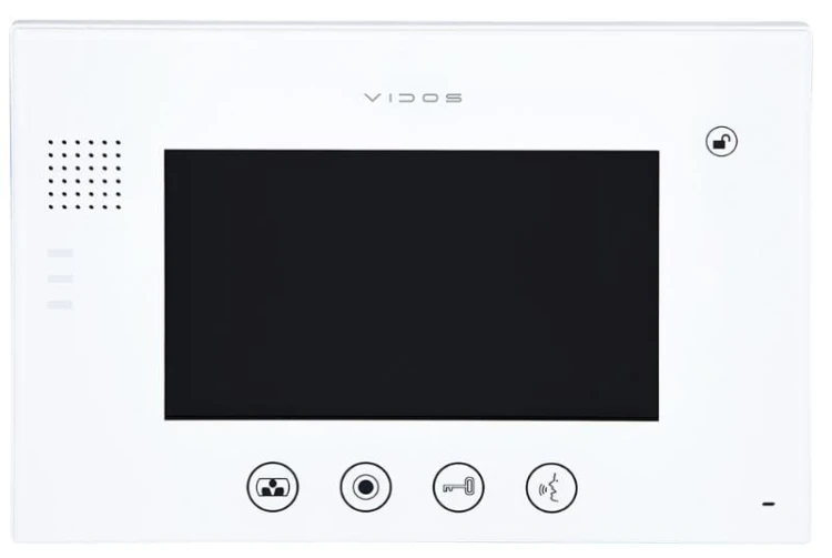 Monitor Vidos M670W otwieranie furtki i bramy