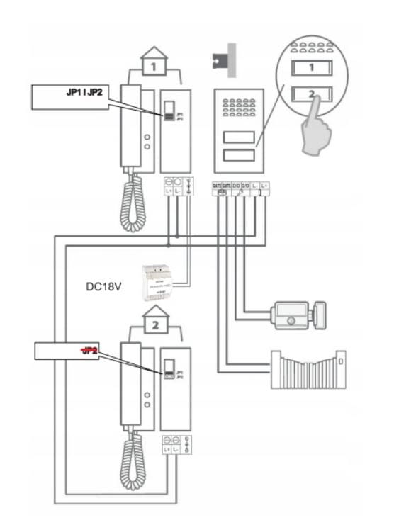 Domofon dwurodzinny OR-DOM-SG-919